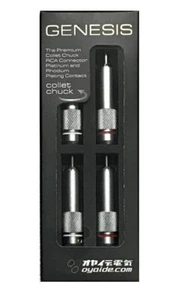 OYAIDE Genesis Collet Chuck RCA Plug (Set of 4) GENESIS - Picture 1 of 2