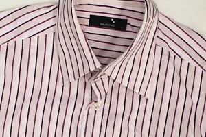 Selected stretch striped pink shirt size S - Picture 1 of 5