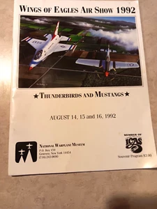 Wings of Eagles Air Show 1992 National Warplane Museum Geneseo NY Program - Picture 1 of 7