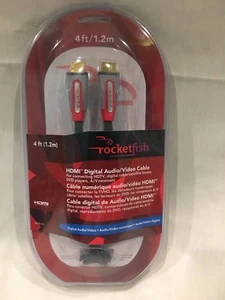 Nuevo cable HDMI RF-G1111 Rocketfish 4' pies (1,2 metros) de largo - Imagen 1 de 2