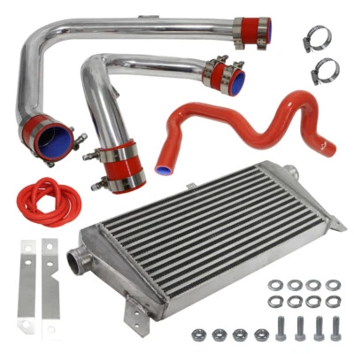 Kit de intercooler de montaje frontal tubo de aluminio para 96-01 VW PASSAT AUDI A4 B5 1.8T RD Foto 1 de 4