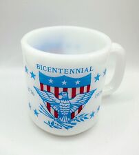 Vintage United States 1776/1976 Bicentennial Milk Glass Glasbake Mug/Cup