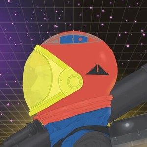 Original LEGO Art Spyrius Chief visor down 8"x8" print