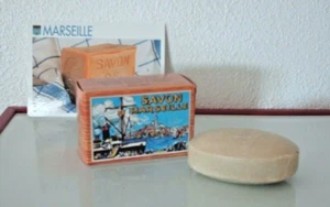 ANCIEN SAVON DE MARSEILLE DANS SA BOÎTE LUXE  : SAVONNERIE LE SERAIL / MARSEILLE - Imagen 1 de 6