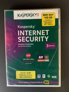 Kaspers Internet Security Premium Protection 3 Devices 2014 Sealed MAC iOS & - Picture 1 of 2