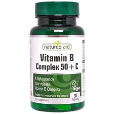 Vitamin B Complex 50 High Potency (with Vitamin C) 30 Tabs-2 Pack