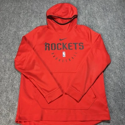 Толстовка с капюшоном мужская Nike Dri Fit Houston Rockets Red Spotlight Performance NBA большая - Изображение 1 из 4