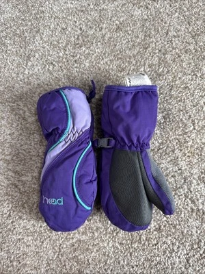 HEAD Size XS(4-5) Boys / Girls Multicolor 100% Nylon Zip Buckle Winter Mittens - Image 1 of 4