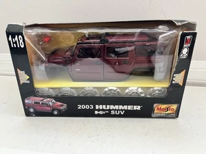 Linea di montaggio pressofusa Maisto Hummer H2 scala 1:18 nuova scatola aperta - Foto 1 di 10