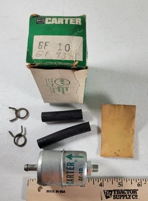 Filtro de combustible Carter GF10 GF-10 NOS EE. UU. Foto 1 de 4