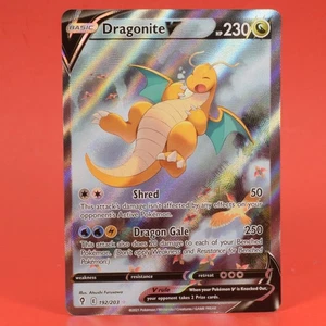 Pokemon Englisch TCG Karte Evolving Skies Dragonite V 192/203 Alternativ Full Art - Bild 1 von 7