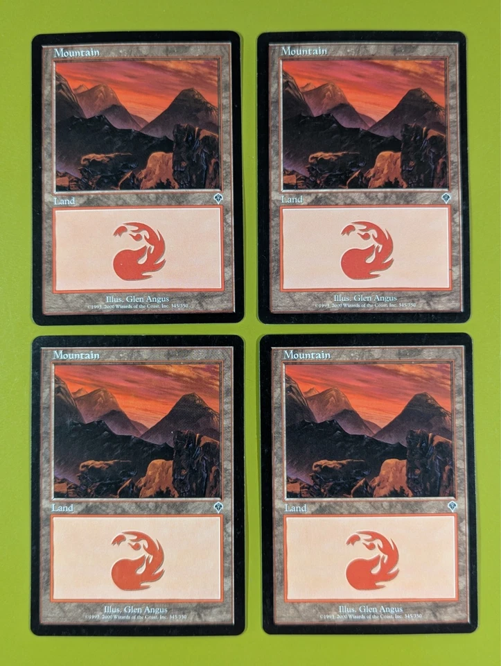 Mountain (345) x4 Invasion 4x Magic the Gathering MTG - Image 1 of 1