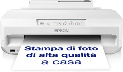 White Wi-Fi Photo Inkjet Printer A4 Print/Scan/Copy High Resolution - Image 1 of 4