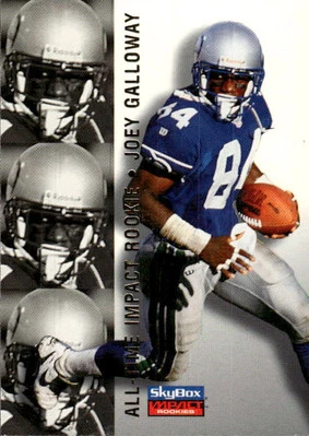 1996 SkyBox Impact Rookies Joey Galloway #82 Seattle Seahawks 16E - Image 1 of 2