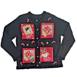 Suéter Vintage Navidad - Alegría, Noel, Paz Talla Grande - (Ver Medidas) - Imagen 1 de 5
