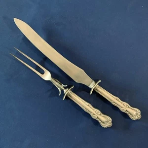 Holmes and Edwards 1904 Victorian 2 Piece Carving Set Silver plate - Picture 1 of 9