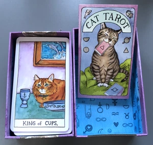 Cat Tarot Cards: 78-Card Deck Guidebook Megan Lynn Scott 2019 Gift for Women - Bild 1 von 18