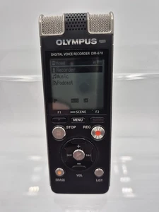 Olympus DM-670 Digital Voice Recorder - Black - Picture 1 of 9