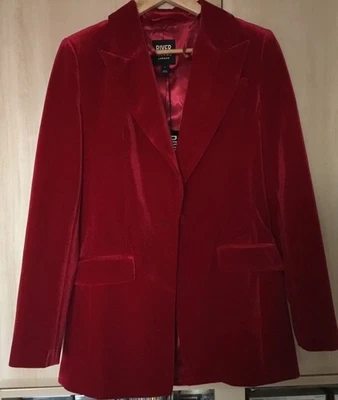 GORGEOUS NEW RIVER ISLAND Red Dynty Diva, Blazer Jacket, WITH TAGS, Size 8, - Image 1 of 4