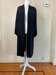 Antique Silk 1920s Duster Coat Made in France Vintage Au Printemps Paris - Picture 1 of 8