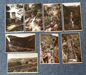 DEVILS BRIDGE ABERYSTWYTH HAFOD HOTEL VINTAGE POSTCARD SET X 8 POSTCARDS - Foto 1 di 2