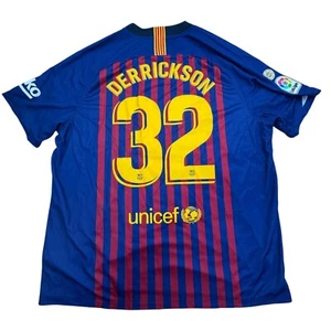 Maglia Nike Rakuen Barcelona 2018 Uomo 2XL Calcio Calcio Guerrieri DERRICKSON - Foto 1 di 12