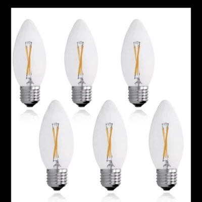 6PCS E27 2W LED Bulb Filament Vintage Edison Light 220V Lighting Warm White - Image 1 of 4