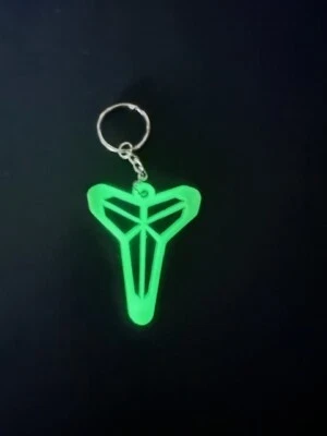 Kobe Bryant Black Mamba Logo Keychain, Accessories Tag, MADE IN USA! - Image 1 of 4