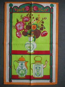 DDR Malimo Geschirrtuch bunt / Ostalgie unbenutzt - Bild 1 von 2