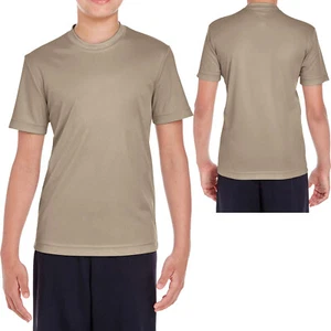 Youth Moisture Wicking T-Shirt UPF 40+ UV Team Sports Boys Girls Kids XS-XL NEW! - Picture 1 of 22