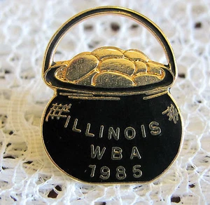 1985 WBA Bowling Hat Pin with Pot of Gold - Picture 1 of 3