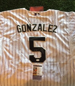 CARLOS GONZALEZ CARGO COLORADO ROCKIES SIGNED Jersey JSA/COA J15927 - Picture 1 of 8