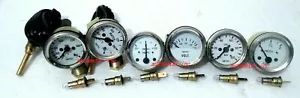 Smiths-52mm-Kit-Temp-Oil-Fuel-Oil Temp Gauge Volt +Amp Gauges --Replica - Foto 1 di 3