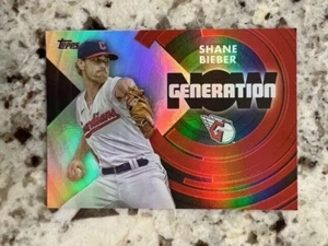 2022 TOPPS SERIES 2 GENERATION NOW CARD CLEVELAND GUARDIANS SHANE BIEBER #GN-40 - Picture 1 of 1