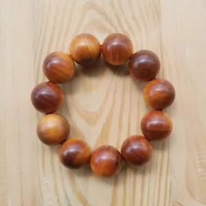 11 Cuentas Rajá Kayu Indonesia Pulsera Roja Agathis 22 MM Rey de la Madera #A04 - Imagen 1 de 6