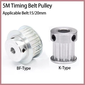 5M Timing Belt Pulley K/BF-Type 10T~15T Bore 5mm~12.7mm Applicable Belt 15/20mm - Picture 1 of 12