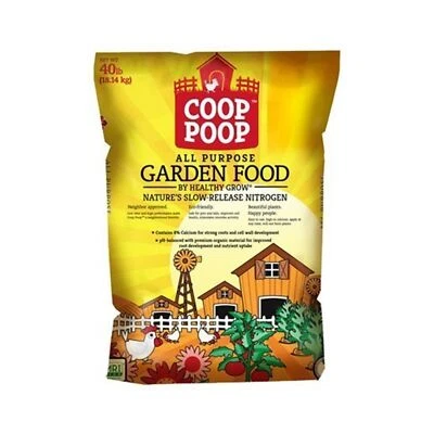 Coop Poop All-Purpose Garden Food by Healthy Grow, OMRI Listed, 40lb - Image 1 of 2