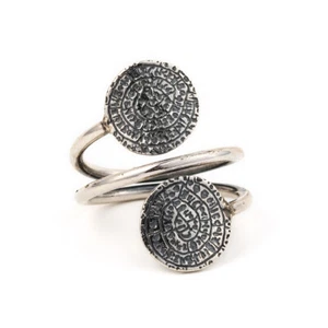 Sterlingsilberring Doppelscheibenring altgriechischer Ring minoischer Phaistos - Bild 1 von 4