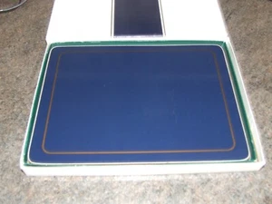 6 x Pimpernel Navy Blue Placemats - Picture 1 of 3