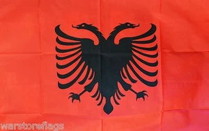 REPUBLIK ALBANIEN 3X2 FLAGGE ALBANISCH EUROPA FLAGGEN - Bild 1 von 1