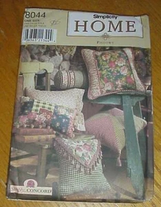 Patrón Simplicity 8044 - Patrón Simplicity Home Pillows - ¡Nuevo! - Imagen 1 de 1