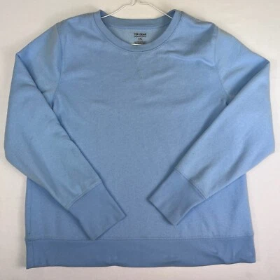 Tek Gear Women’s XXL Active Sweater Top Long Sleeve Fleece Pullover Light Blue - Image 1 of 4