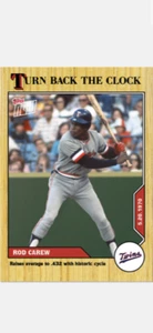 Topps 2020 ahora retrocede la tarjeta del reloj Minnesota Twins varilla carew #51 el ciclo - Imagen 1 de 2