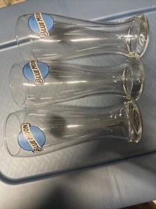 Blue Moon 16 oz. Pint Seasonal Beer Drinking Glass Bar 3 Quantity New - Picture 1 of 1