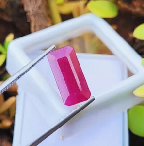 Certified 4.40 Ct 100% Natural Untreated Red Ruby From Africa Ruby Gemstones - Picture 1 of 6