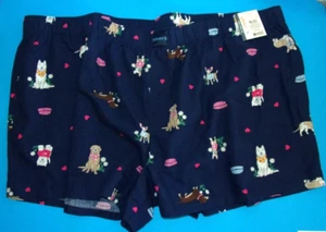 NWT - JOYSPUN Women’s 3X ( 22W-24W ) Doggie Print Sleep Shorts / Pajama - Picture 1 of 10