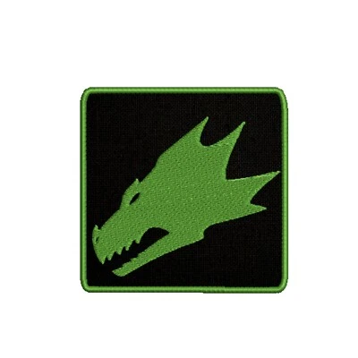 Salamander Logo Patch Embroidered Iron-On Applique Chapter Badge Gaming Sci-Fi  - Image 1 of 4