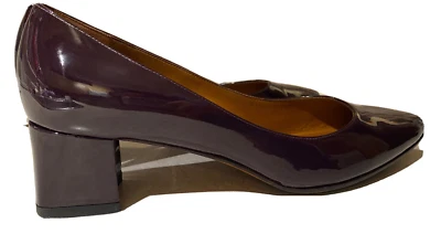 Zapatos de salón Aquatalia Phoebe impermeables de cuero con tacón bloque borgoña granate 7,5 $395 Foto 1 de 4