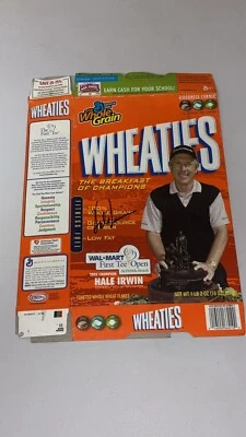 2005 Hale Irwin Autographed Signed Wheaties Box Empty Flattened PGA Golfer — 第 1/4 张图片