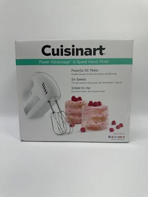 6-скоростной ручной микшер Cuisinart HM-6P1, белый, 6 скоростей - Изображение 1 из 3